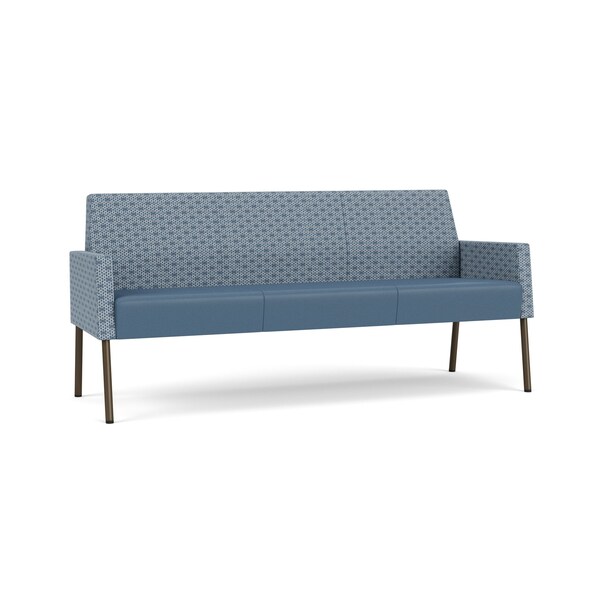 Lesro Mystic Lounge Reception Sofa, Bronze, RS Rain Song Back, MD Titan Seat, RS Rain Song Arm Panels ML1601 - main